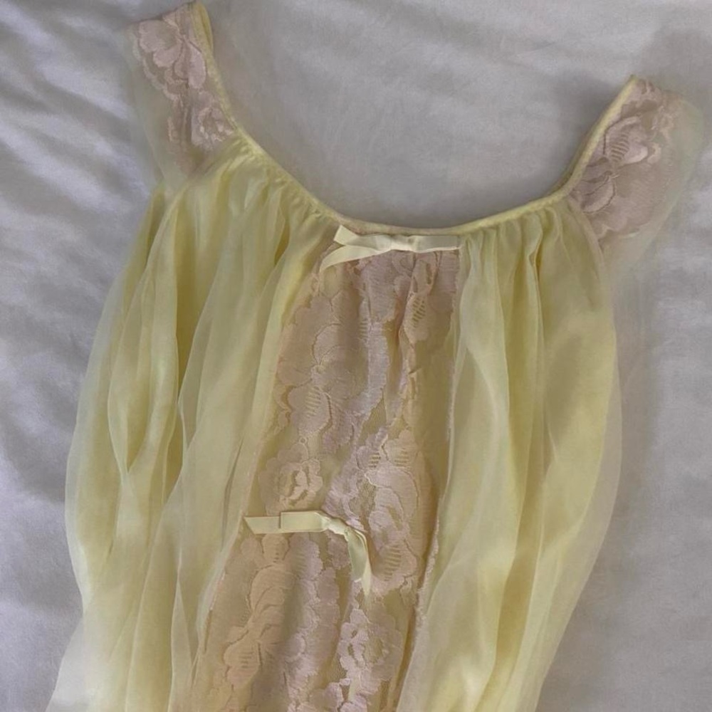 Vintage Retro Pastel Lingerie Nightgown